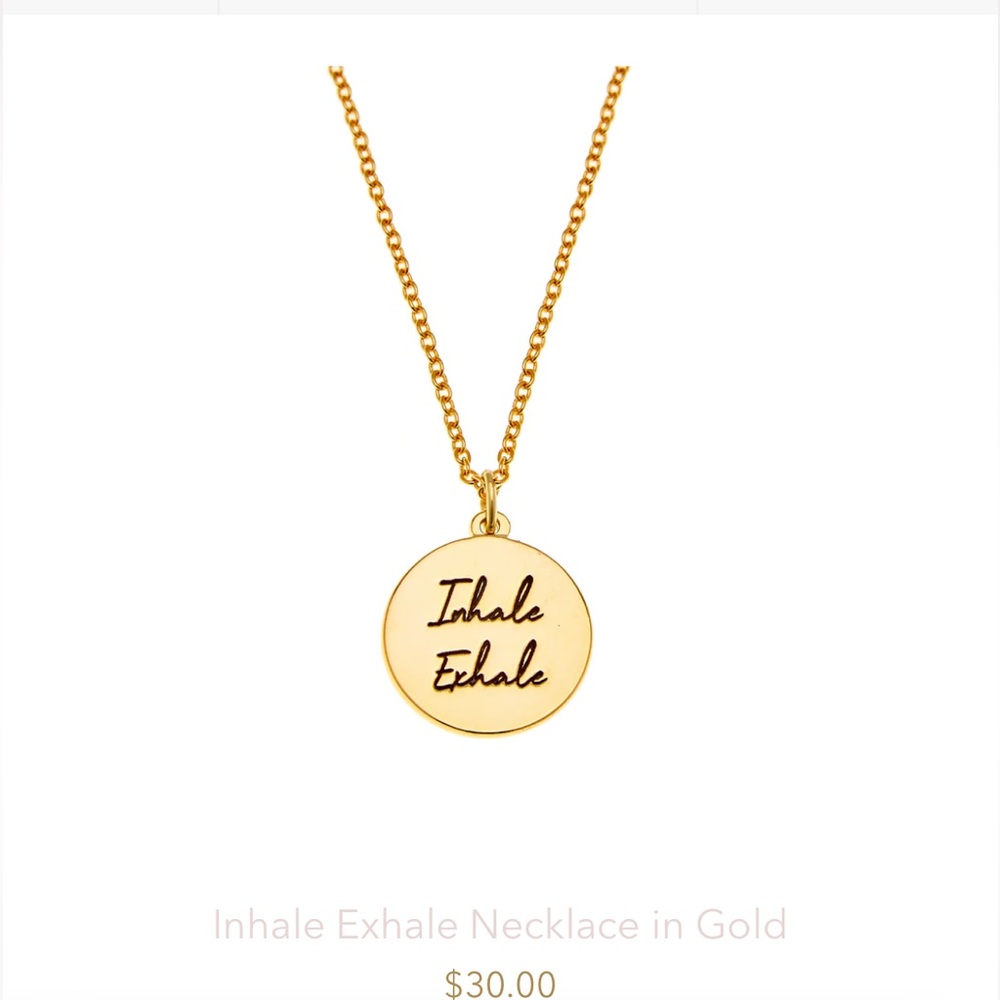 FOXY ORIGINALS Gold Inhale Exhale Necklace